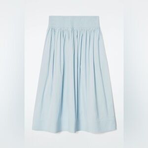 COS Light Blue A-Line Skirt